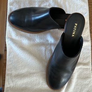Portland Leather Goods Patina Heeled Mules